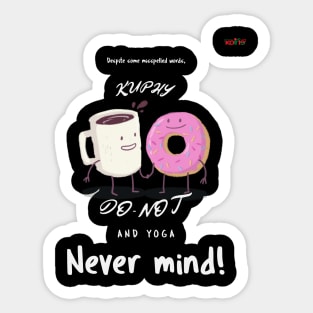 Coffee Yoga Sticker